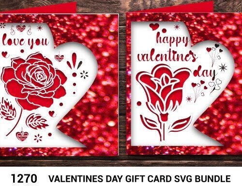 tarjeta-de-regalo-plegable-para-el-dia-de-san-valentin-creativo-digital Tarjeta De Regalo Plegable Para El Dia De San Valentin Creativo Digital